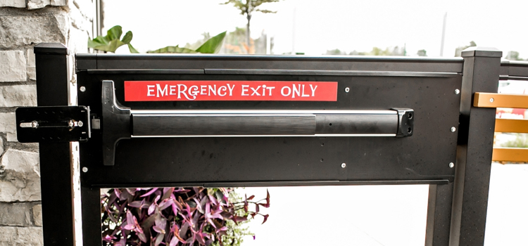 emergency push bar installation in Franklin
