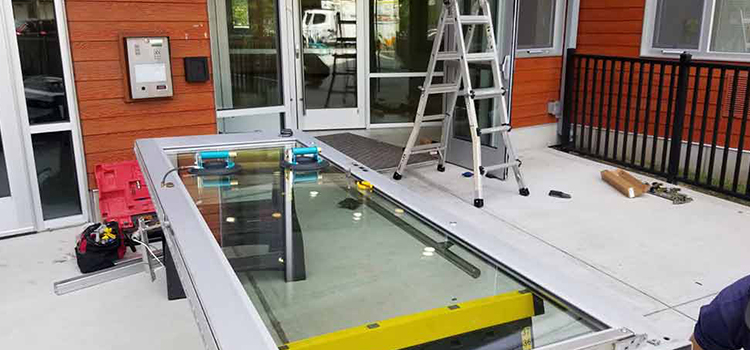 storefront door glass replacement Franklin